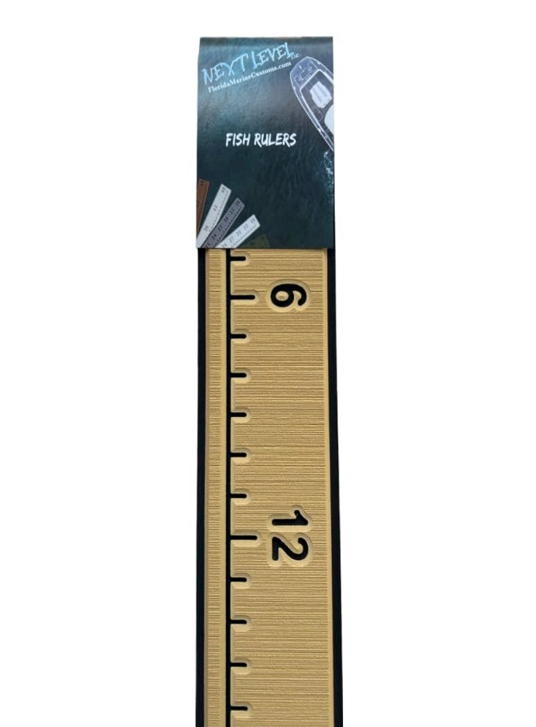 Next Level Inc . | Fish Ruler | SeaDek | 36 inch Fish Measurement Tool | Perfect for Boats and Kayaks | Camel/Black - Image 2